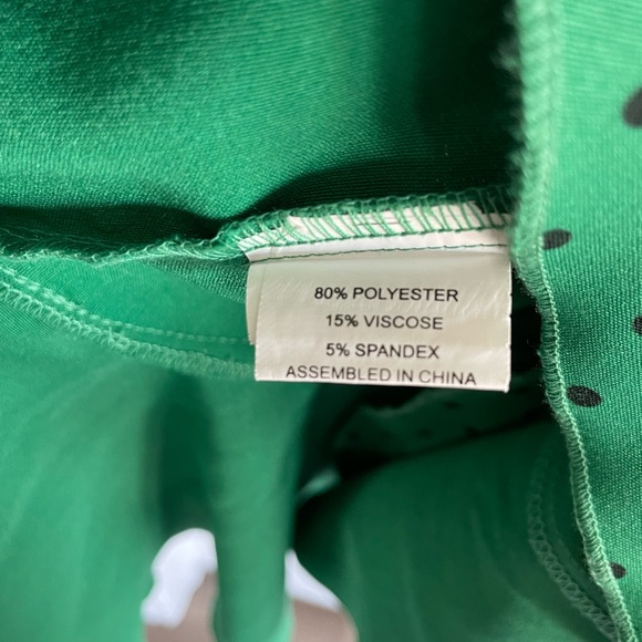 Tatyana Green Vintage Dress (Unique Vintage) - Picture 5 of 7